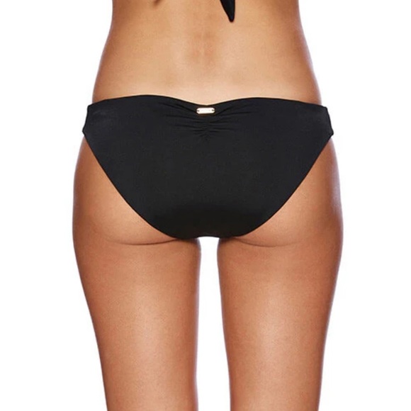 Beach Bunny Kate Full Bikini Bottoms Black XL | Textured Ribbed Swimwear NWT - Picture 8 of 8